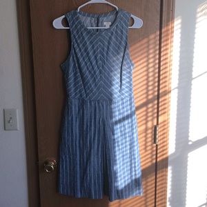 Fitted jean like material dress